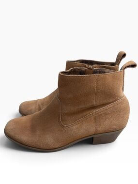 Vionic Vera Suede Ankle Boots Womens US 9.5 UK 7.5 Brown Western Orthotic Comfor